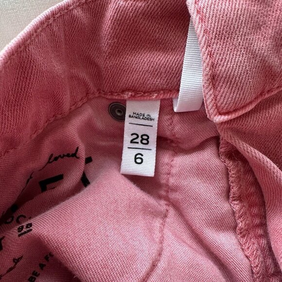 Made And Loved LOFT CORAL MODERN SKINNY MID RISE DENIM JEANS SIZE 28/6 Slim - Picture 9 of 10